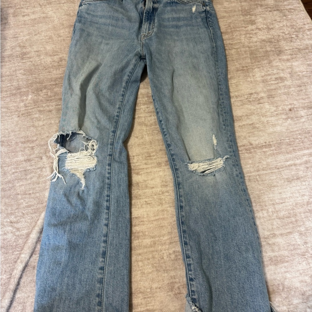 mother superior denim hustler ankle fray jeans size 27 - Picture 2 of 6